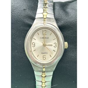 Carriage By Timex Two Tone Women’s Stretch Band Quartz Watch